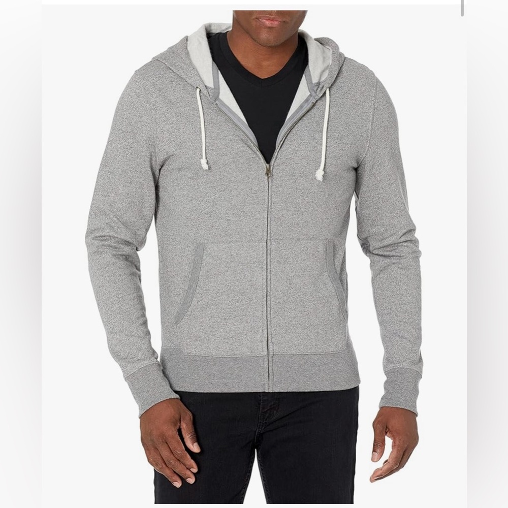 J. Crew Factory Heather Gray Zip-Up Hoodie
